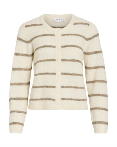 Vila - VILory O-Neck Cardigan - Eggnog 